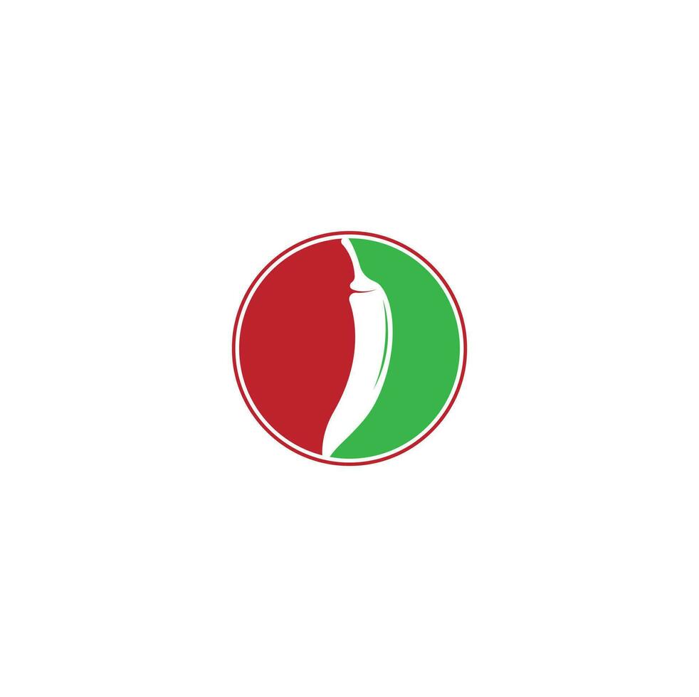 inspiração de design de logotipo de vetor de comida quente e picante de pimentão. modelo de logotipo de vetor de ícone de pimenta.