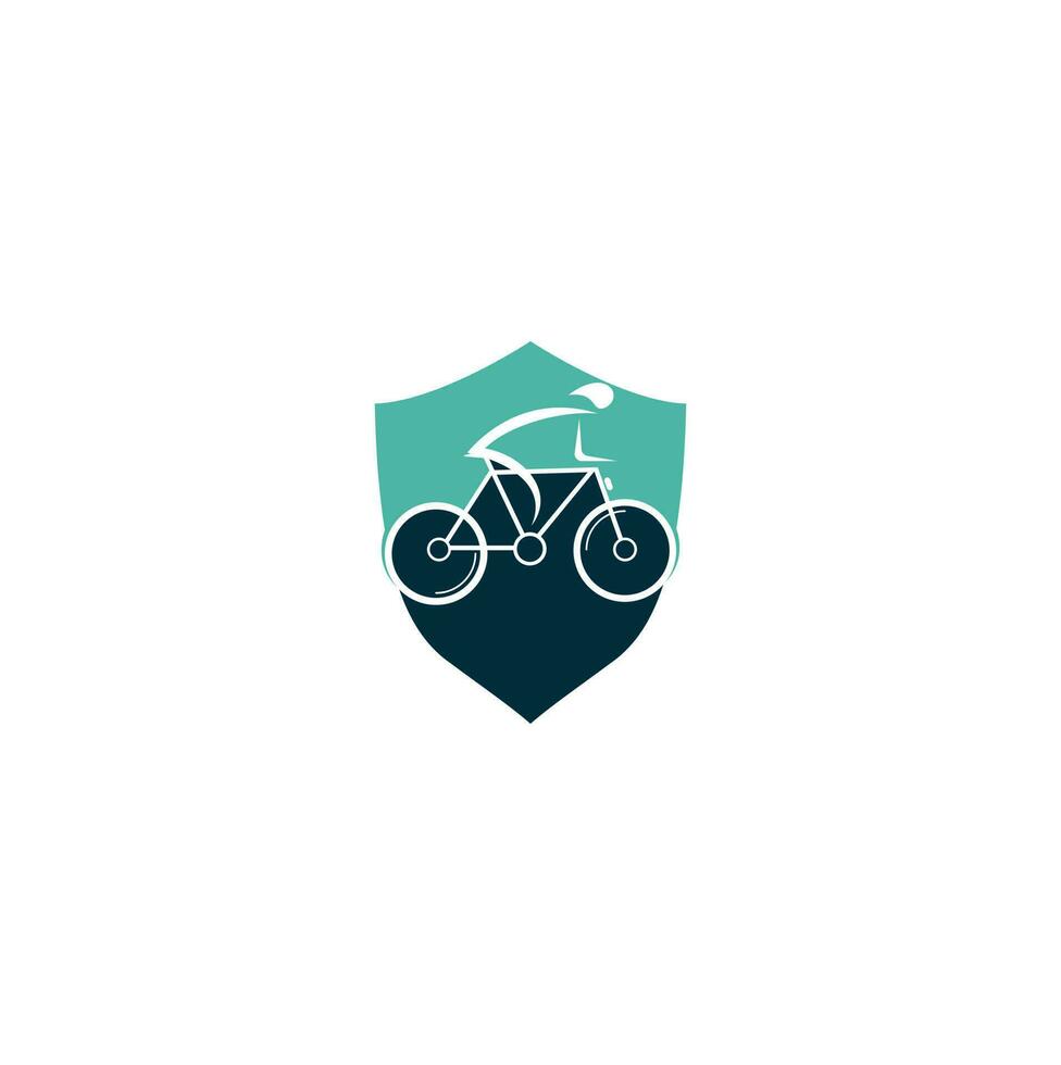 design de logotipo de vetor de conceito de forma de coração de bicicleta. identidade de marca corporativa da loja de bicicletas. logotipo da bicicleta.