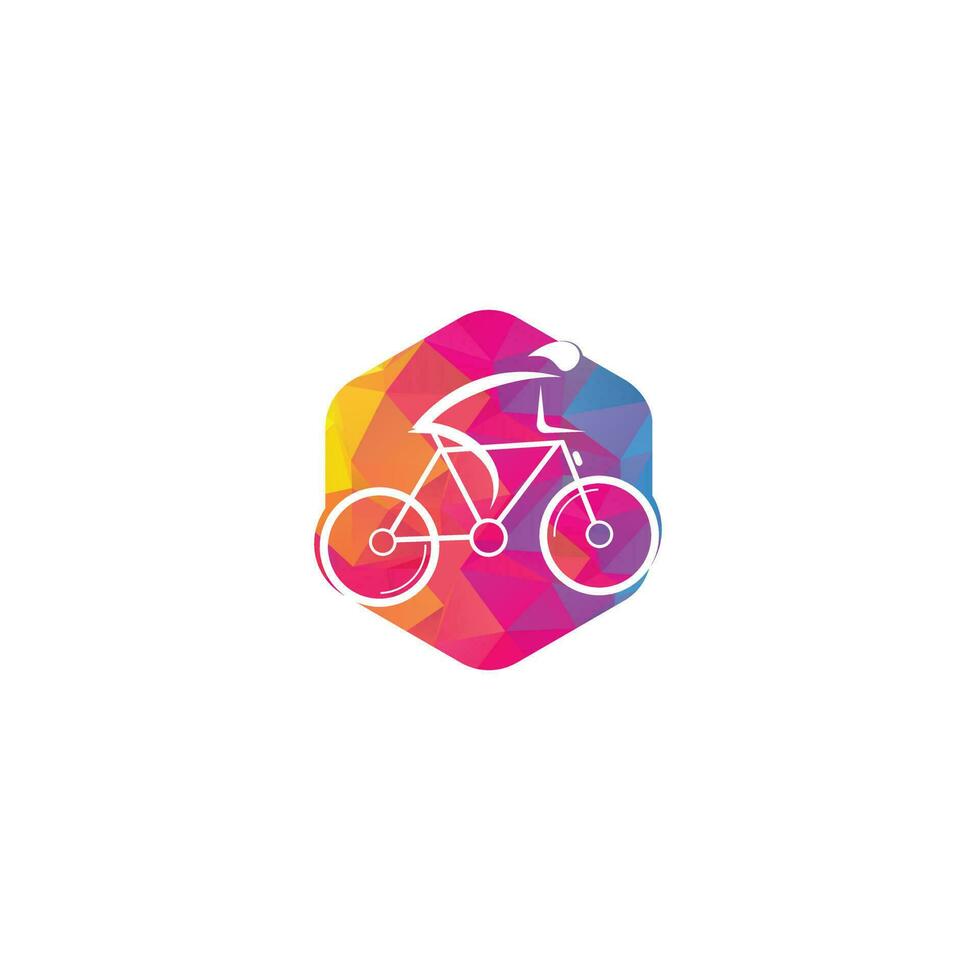 design de logotipo de vetor de bicicleta. identidade de marca corporativa da loja de bicicletas. logotipo da bicicleta.