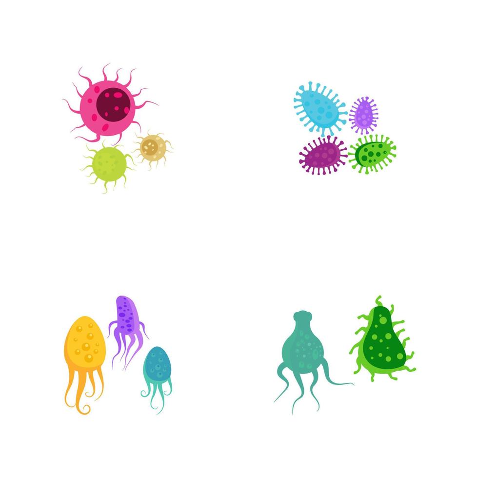 ícone de ilustração vetorial de vírus vetor