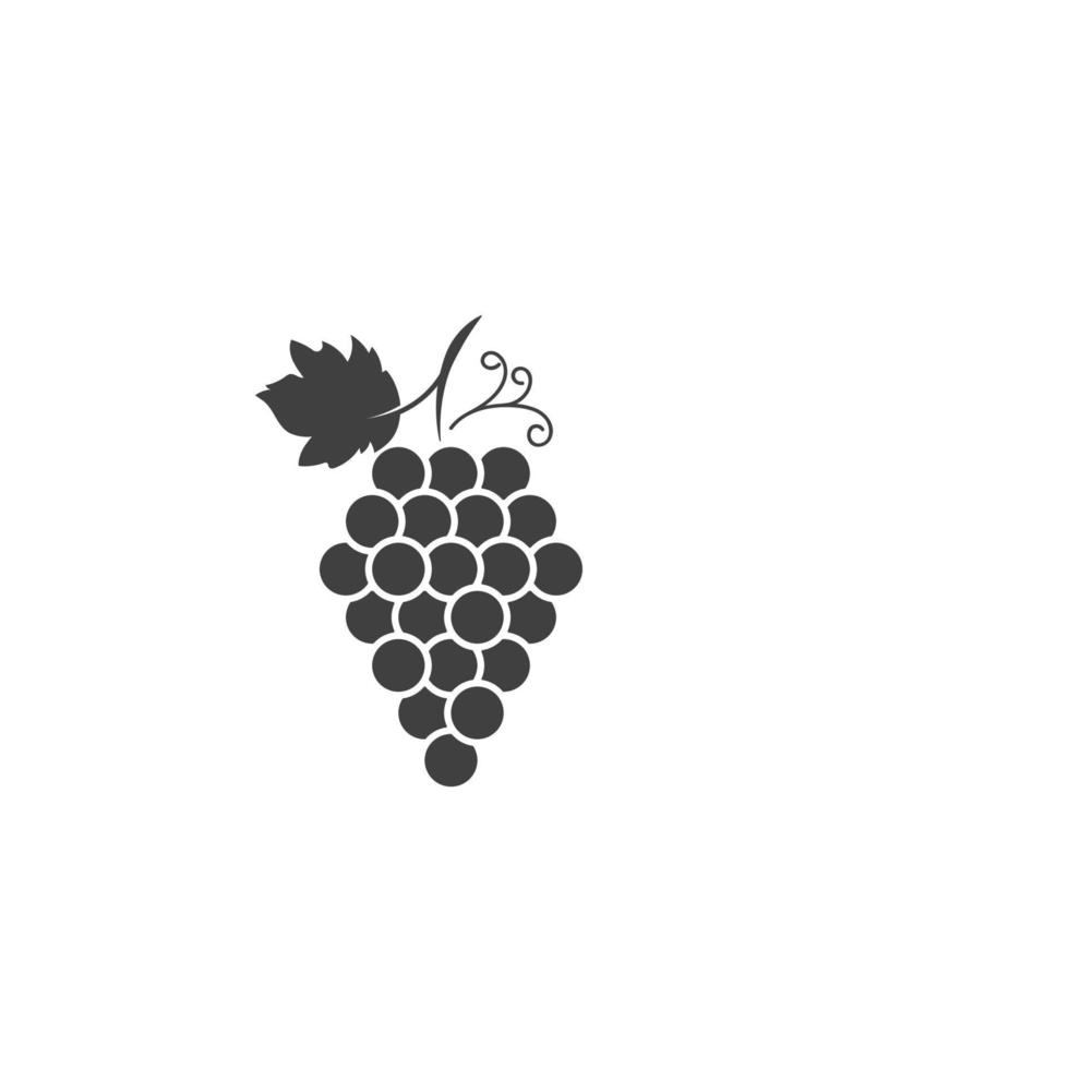 desenho de ilustração de ícone de vetor de uvas