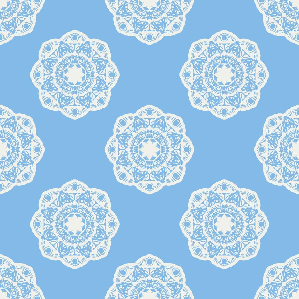 quatrefoil sem costura padrão geométrico, fundo, ilustração vetorial em azul menta, cor turquesa suave e branco. vetor