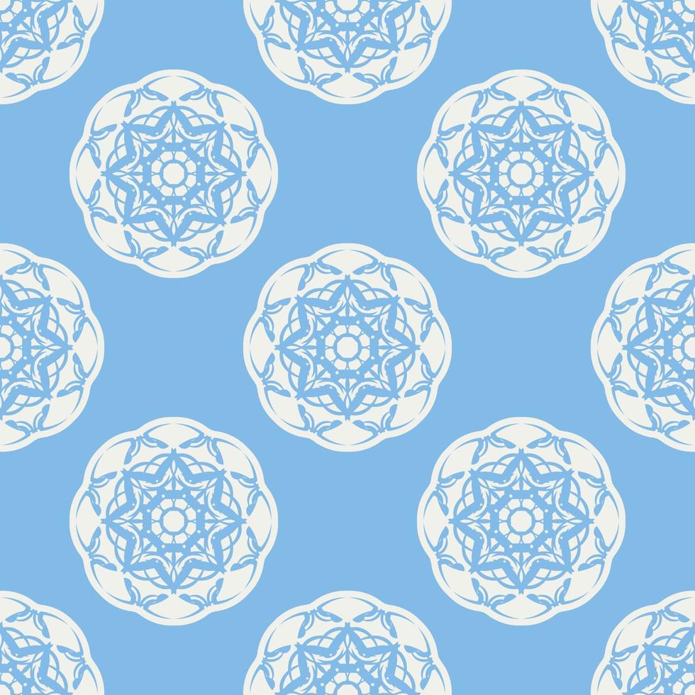 quatrefoil sem costura padrão geométrico, fundo, ilustração vetorial em azul menta, cor turquesa suave e branco. vetor