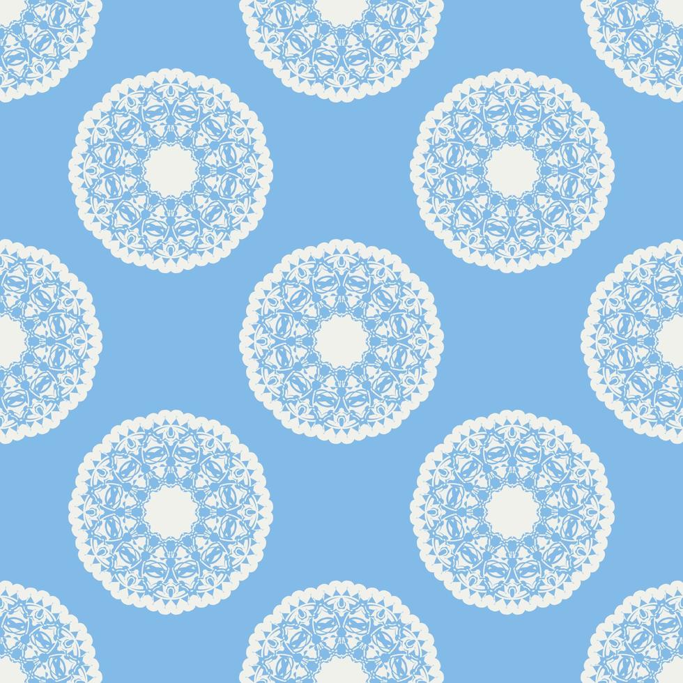 quatrefoil sem costura padrão geométrico, fundo, ilustração vetorial em azul menta, cor turquesa suave e branco. vetor