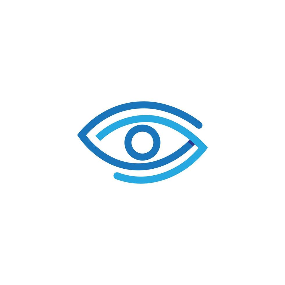 design de logotipo de vetor para cuidados com os olhos