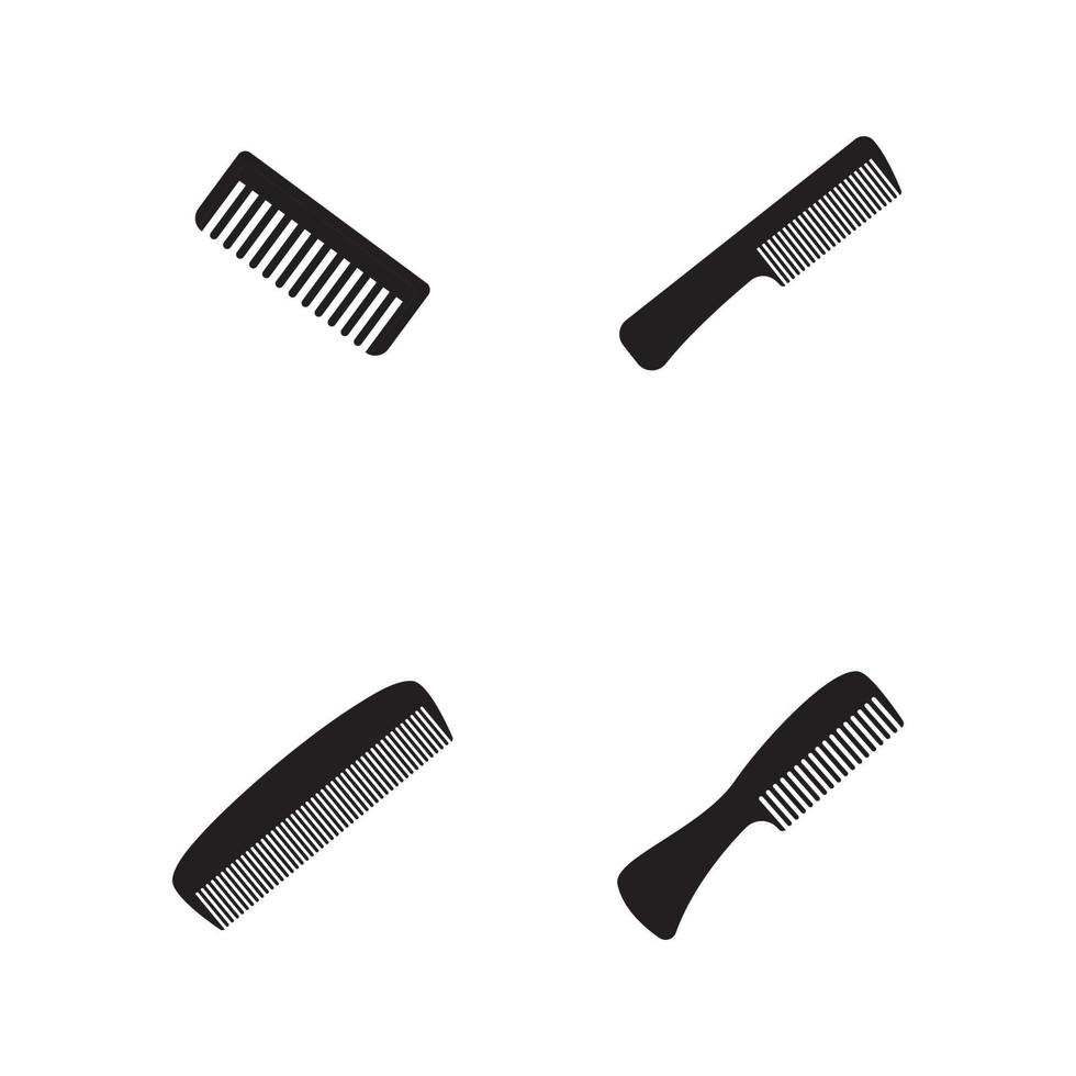 design de ilustração de ícone de vetor de cabelo pente