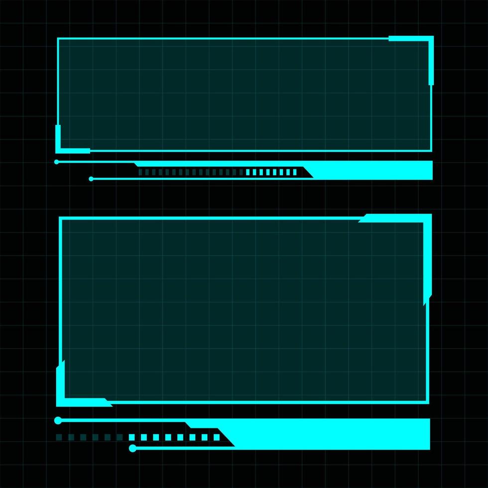 ilustração futurística da interface do usuário vetor