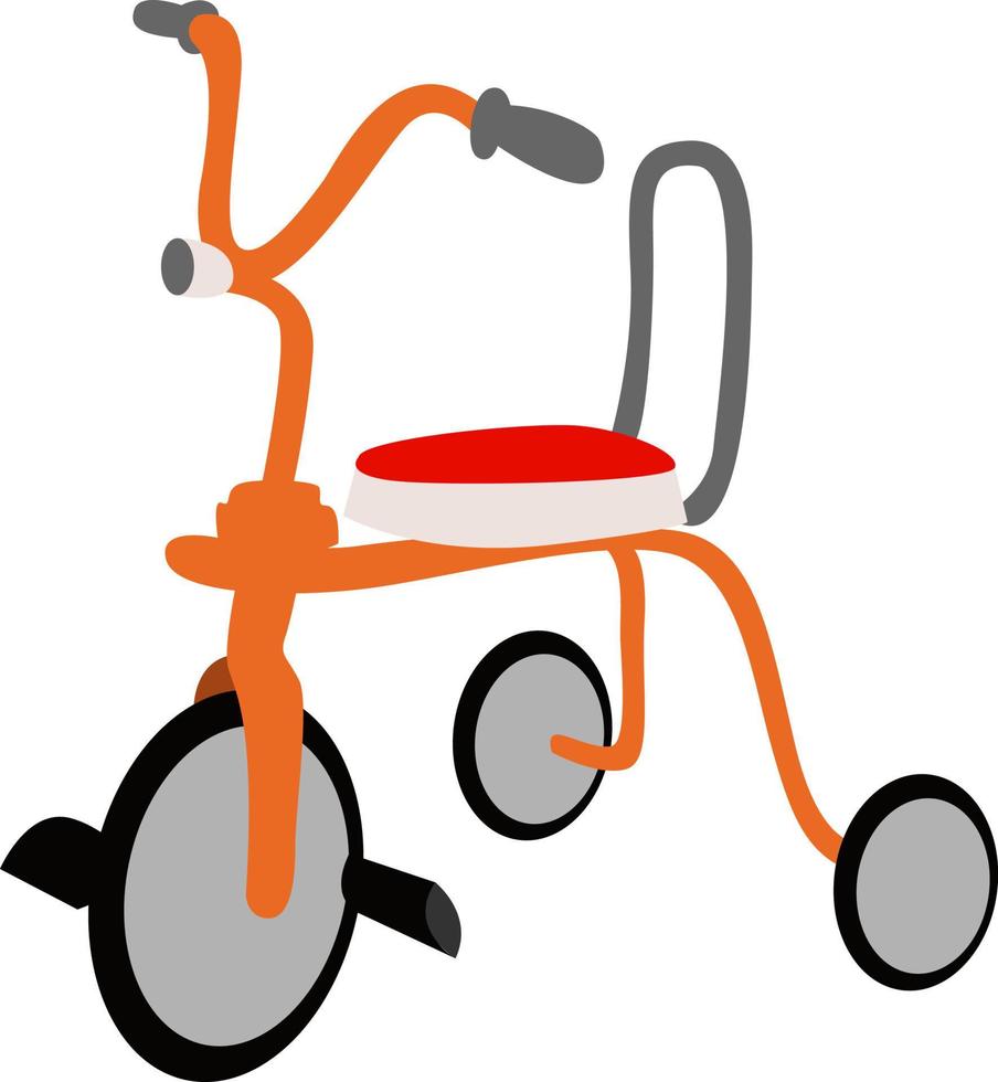 bicicleta de crianças, ilustração, vetor em fundo branco.