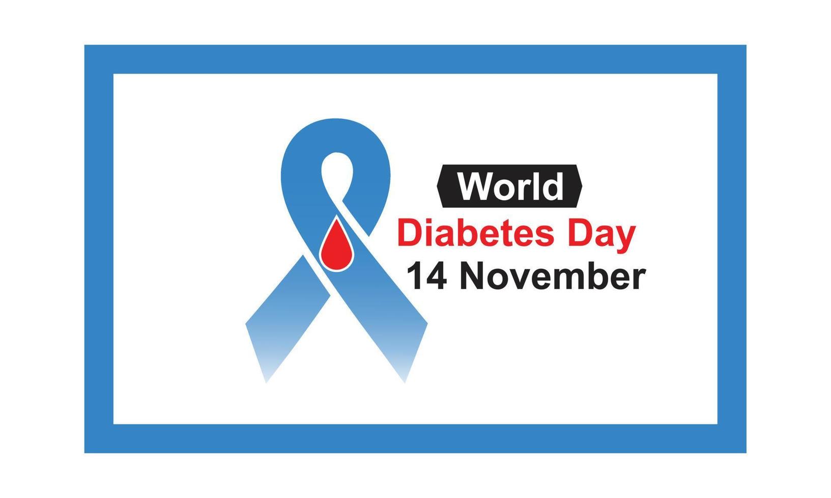 design vetorial do dia mundial do diabetes vetor