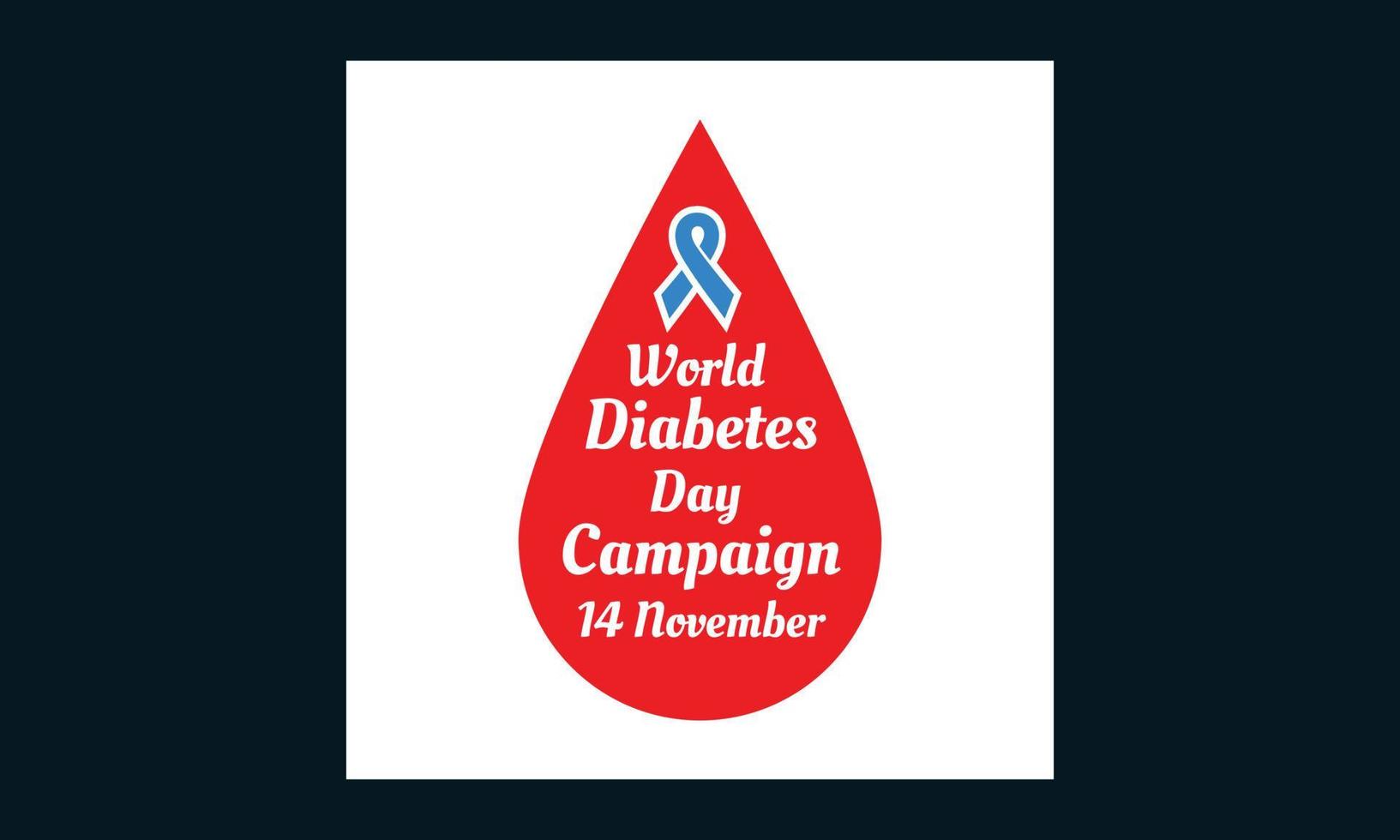 design vetorial do dia mundial do diabetes vetor