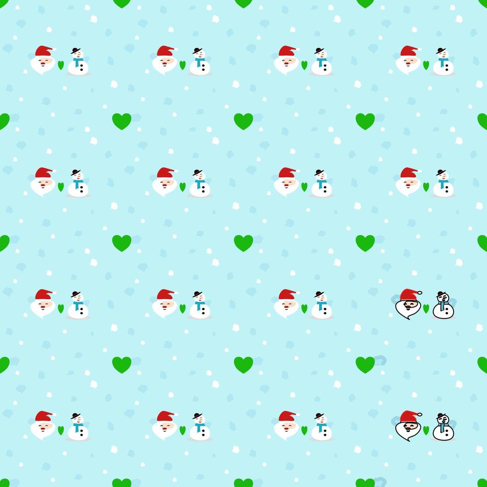 padrão de Natal sem costura, conceito de amor. design para papel de embrulho, padrão de tecido, plano de fundo, cartão, cupons, banner, usado para decorar o feliz natal e feliz ano novo. vetor