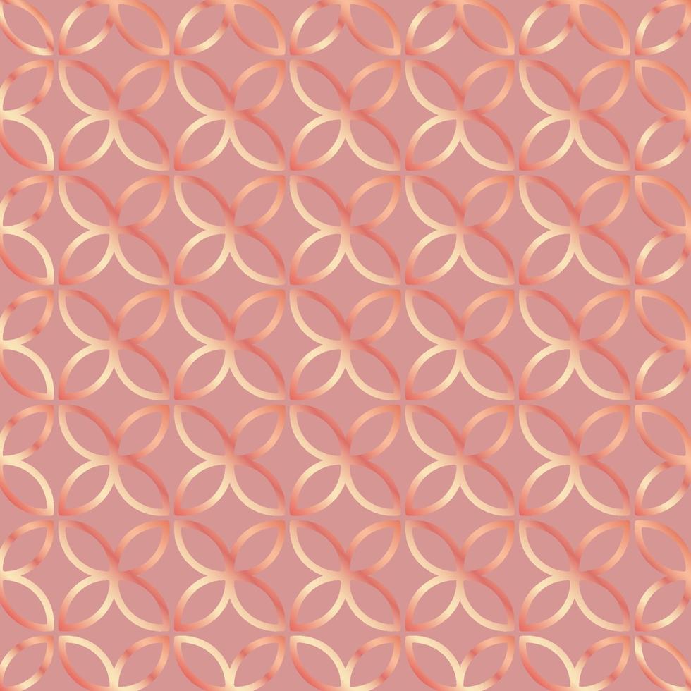 design de padrão de ouro rosa elegante vetor