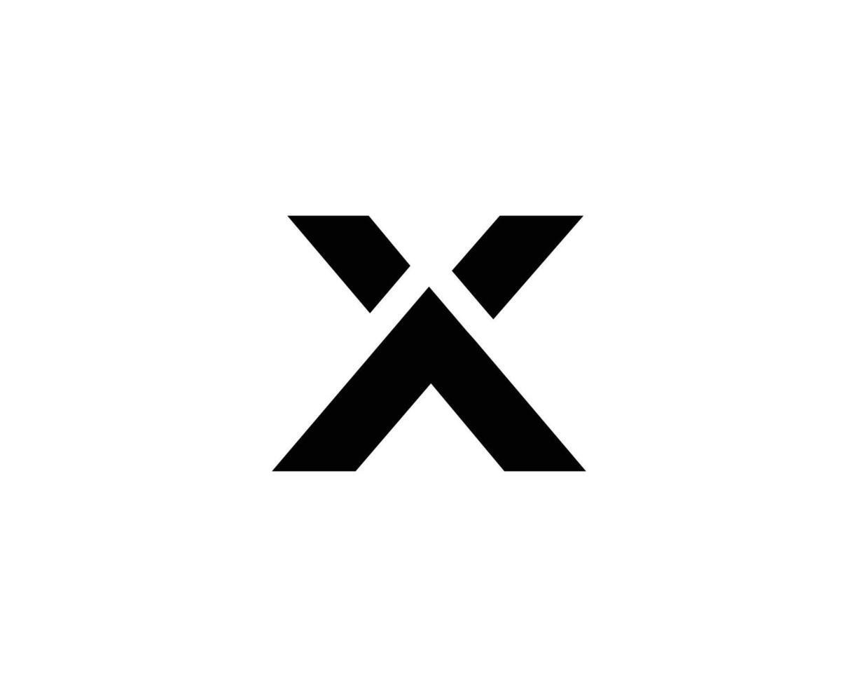 modelo de vetor de design de logotipo ax xa