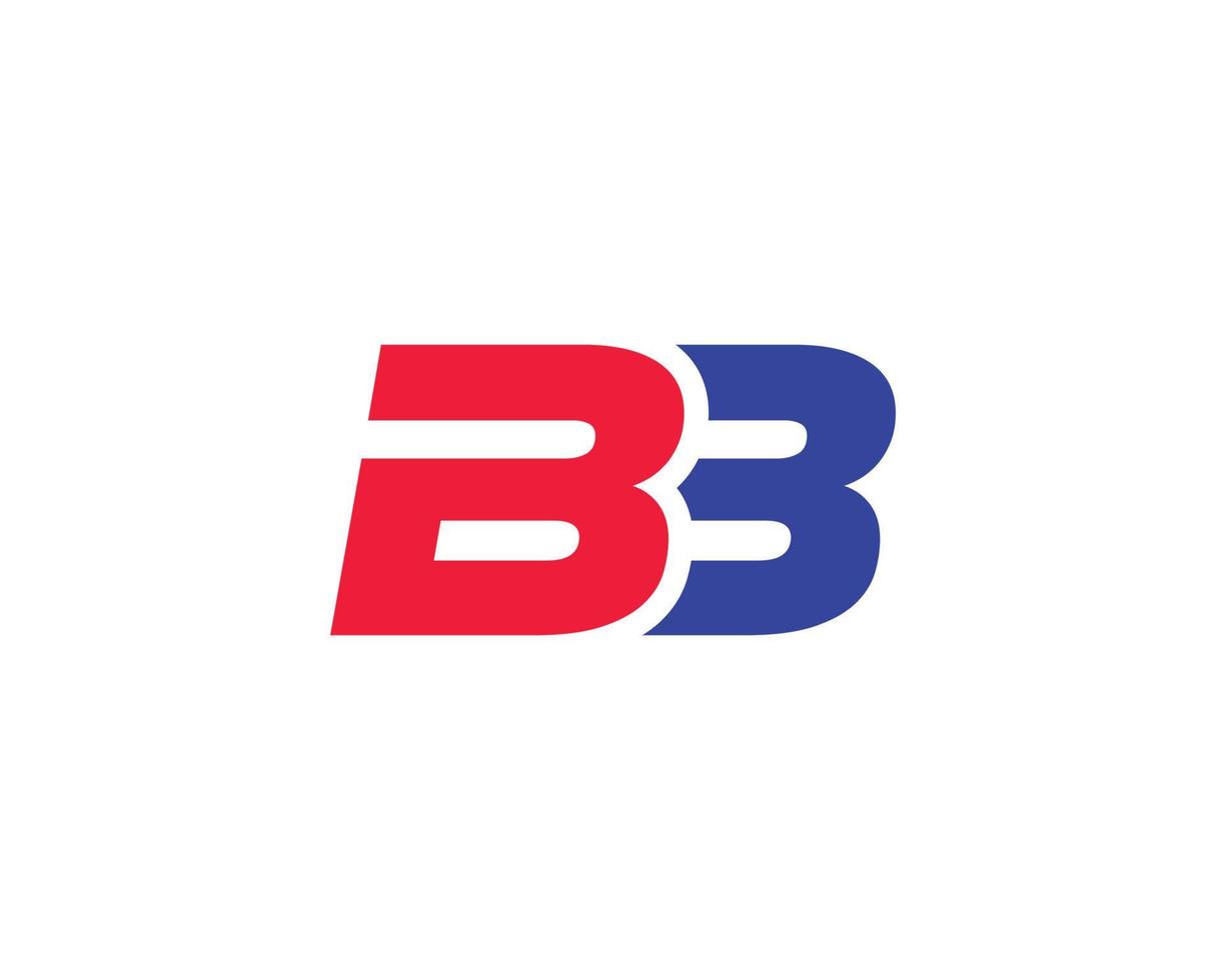 modelo de vetor de design de logotipo bb