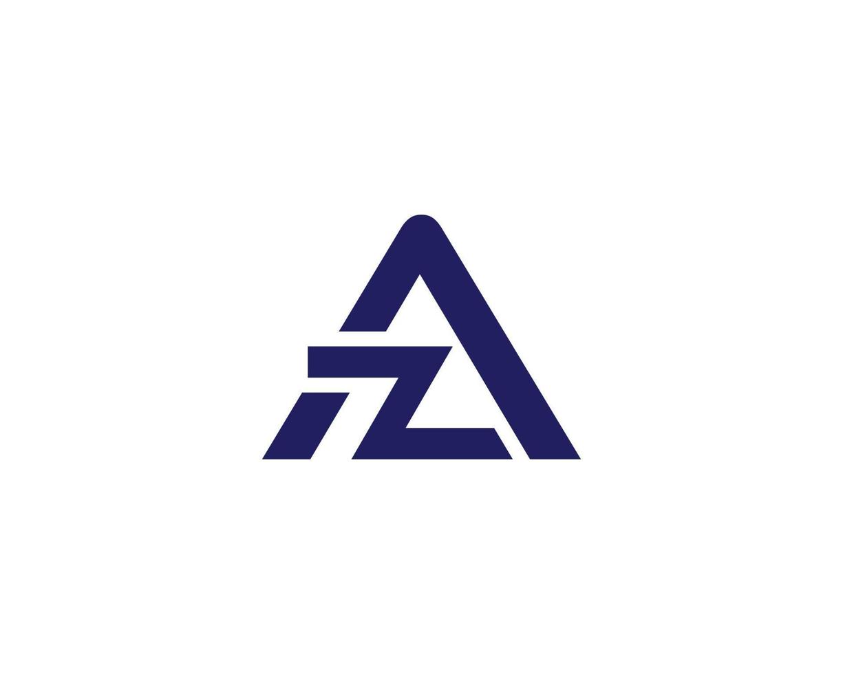 modelo de vetor de design de logotipo az za