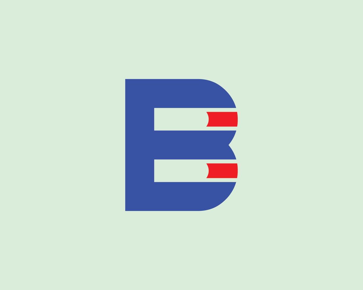 ser modelo de vetor de design de logotipo eb