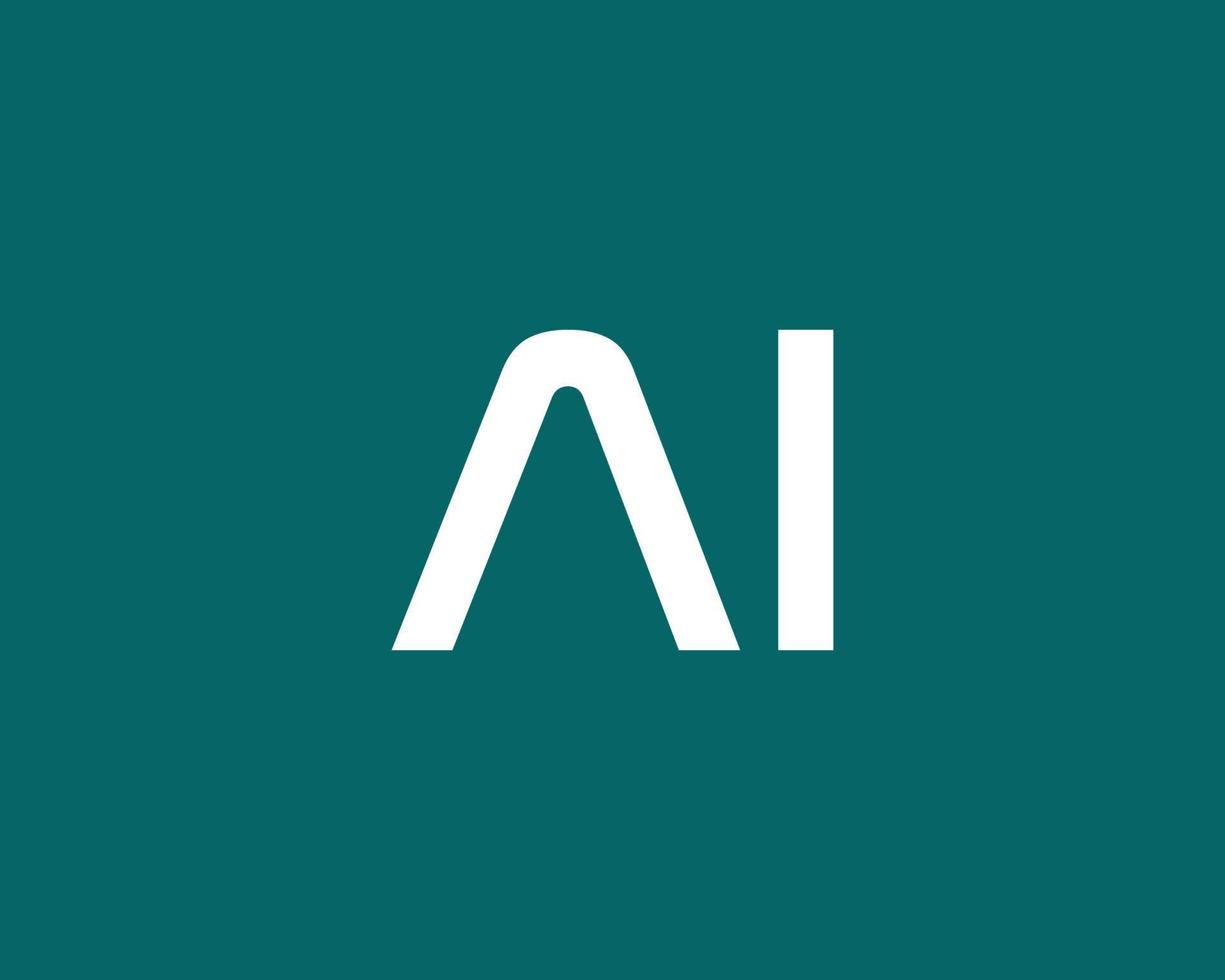 modelo de vetor de design de logotipo ai ia