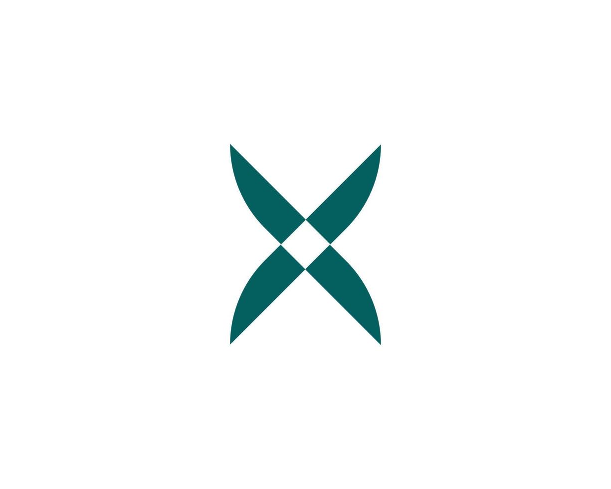 x modelo de vetor de design de logotipo