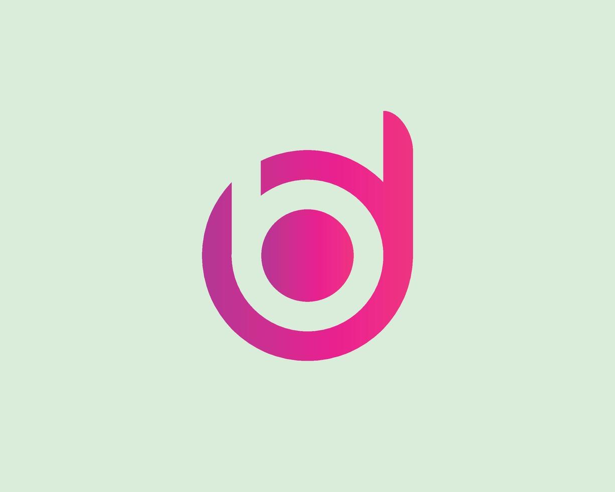 modelo de vetor de design de logotipo bd db