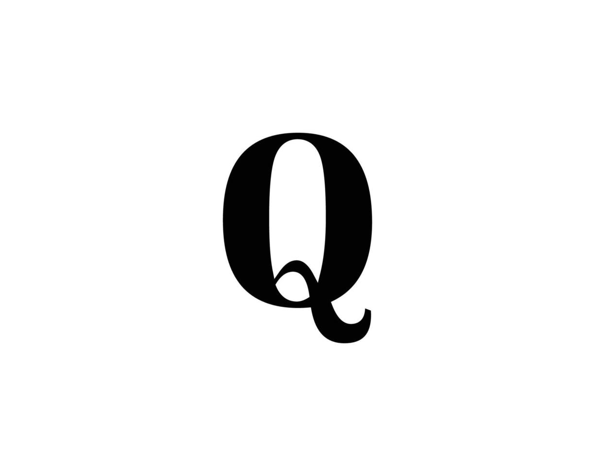 modelo de vetor de design de logotipo q