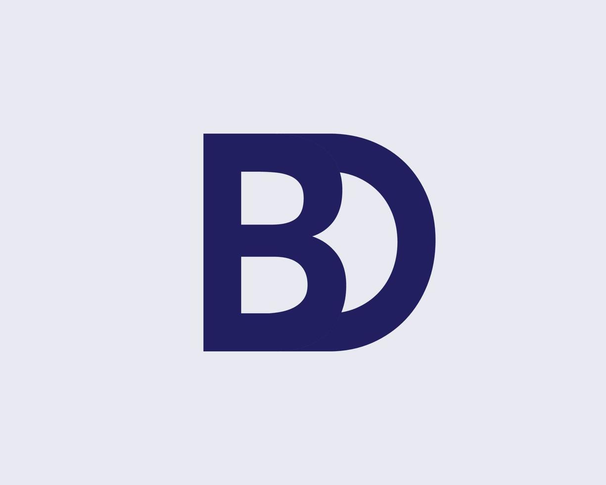 modelo de vetor de design de logotipo bd db