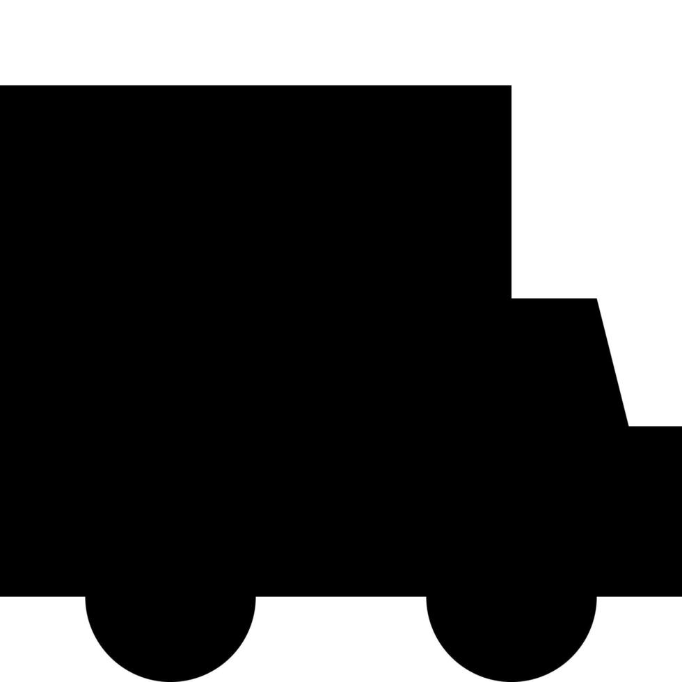 ícone de clipart de logística de transporte de entrega de caminhão vetor