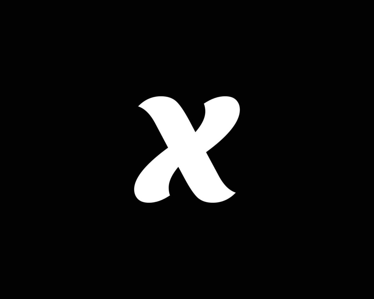 x modelo de vetor de design de logotipo