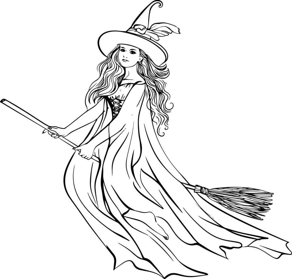 design de rosto de bruxa assustadora e feia de halloween em um fundo  branco. elemento de
