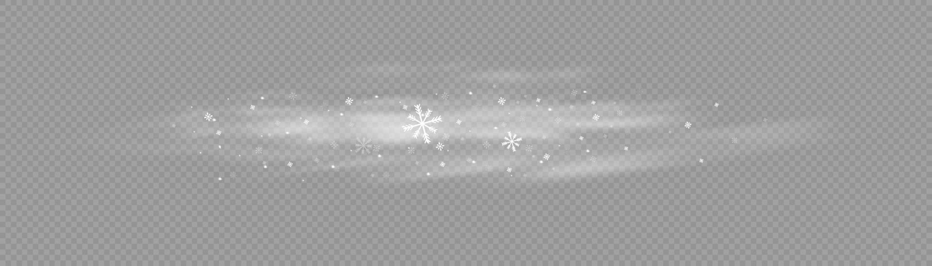 neve e vento. ilustração de element.vector decorativo gradiente branco. inverno e neve com neblina. vento e neblina. vetor
