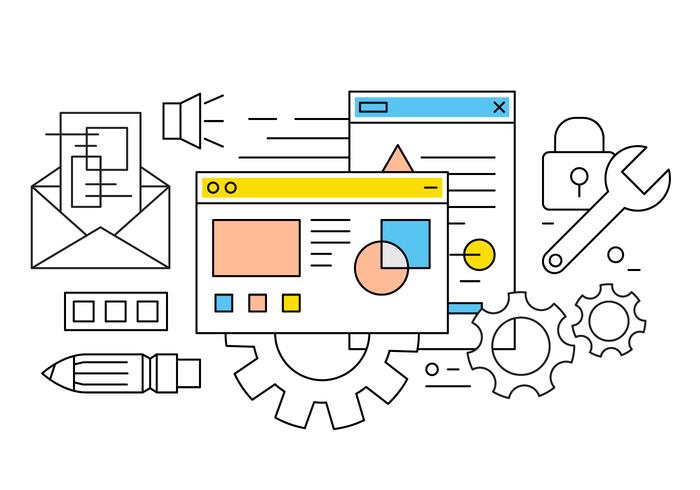 Ícones grátis de computador e da Web vetor