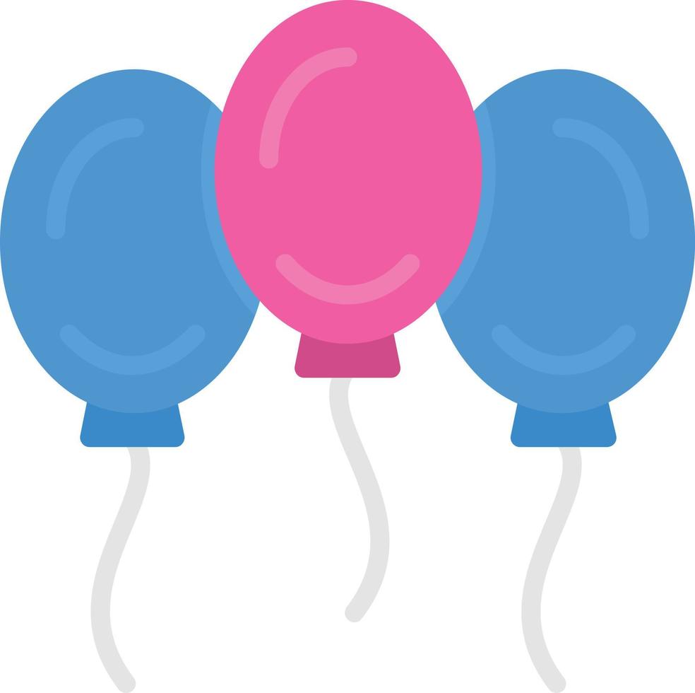 ícone plano de balões vetor