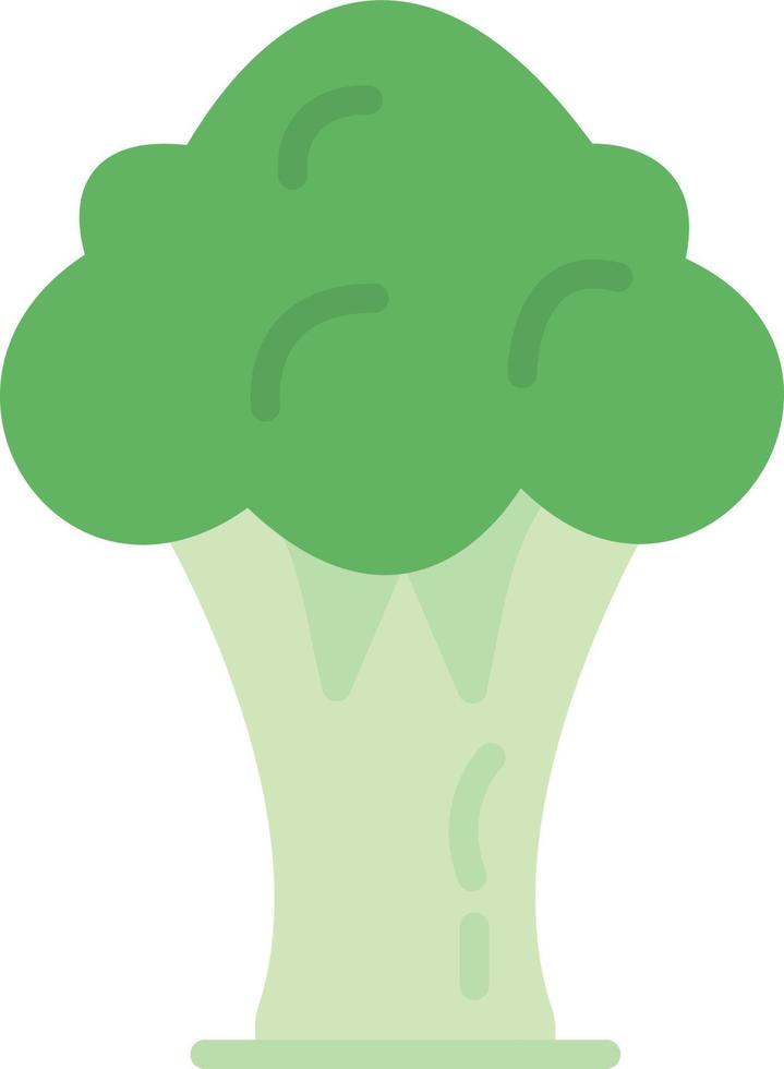 ícone plano de brócolis vetor