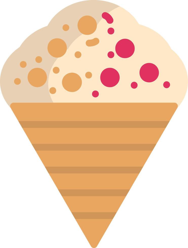 ícone de sorvete plana vetor