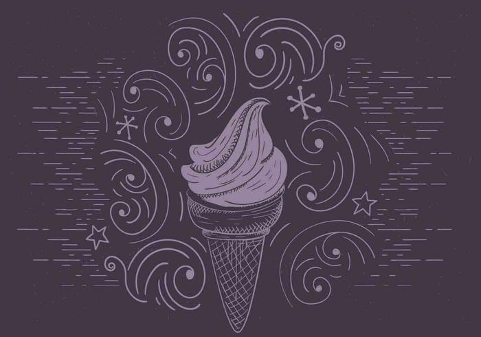 Ilustração gratuita de sorvete de vetores