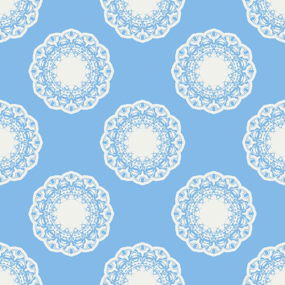 quatrefoil sem costura padrão geométrico, fundo, ilustração vetorial em azul menta, cor turquesa suave e branco. vetor