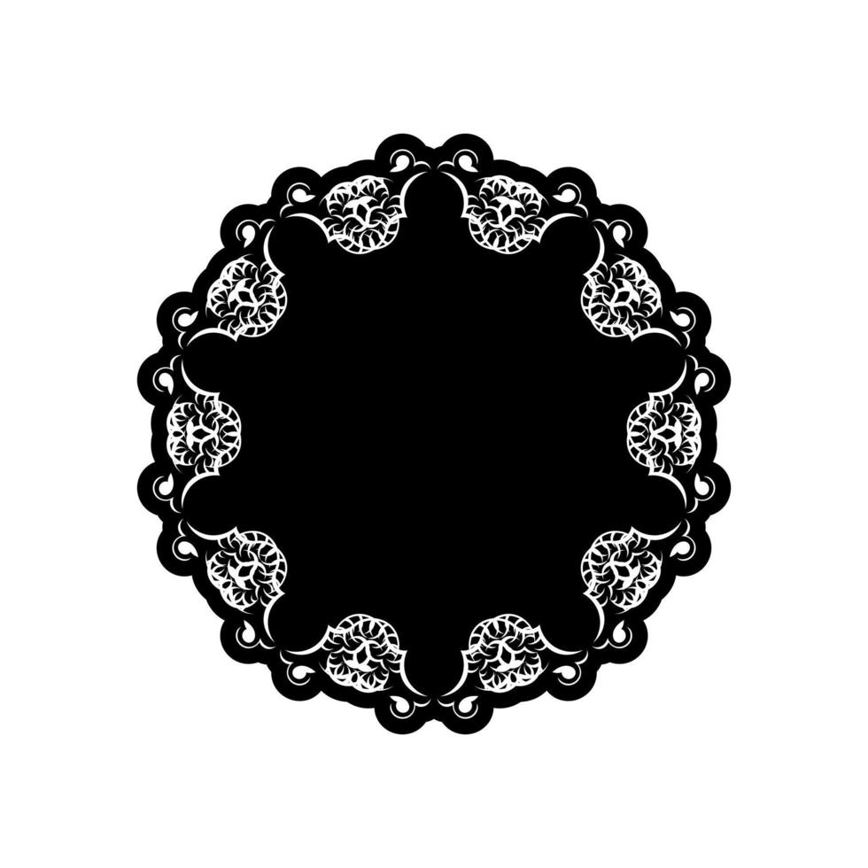 padrão circular em forma de mandala para henna, mehndi, tatuagem, decoração. vetor