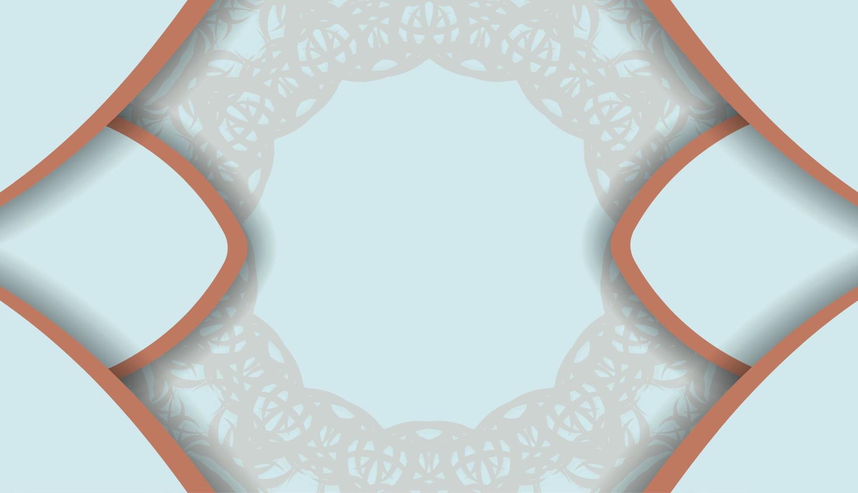 fundo água-marinha com padrão de coral vintage para design em texto vetor