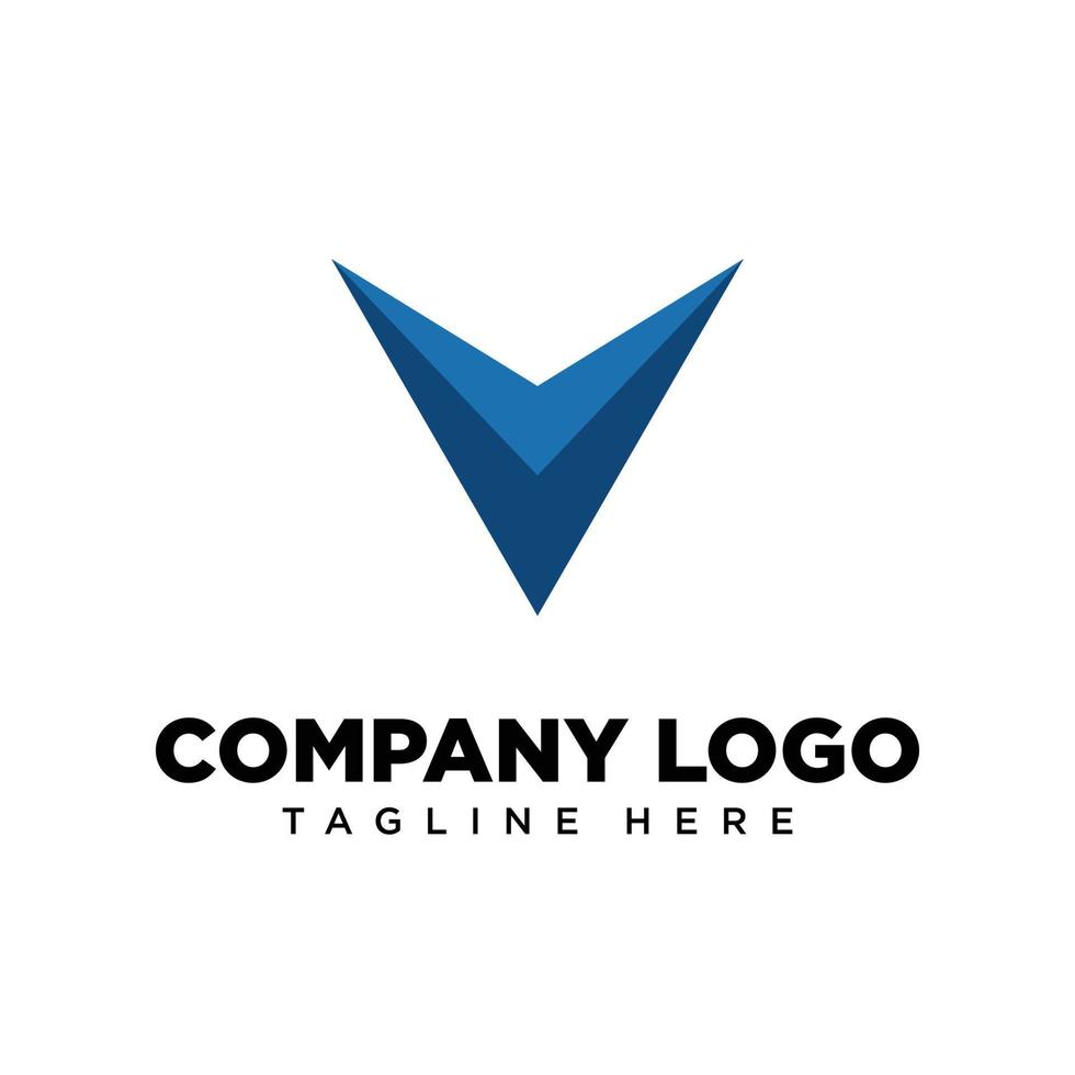 carta de design de logotipo v adequada para empresa, comunidade, logotipos pessoais, logotipos de marca vetor