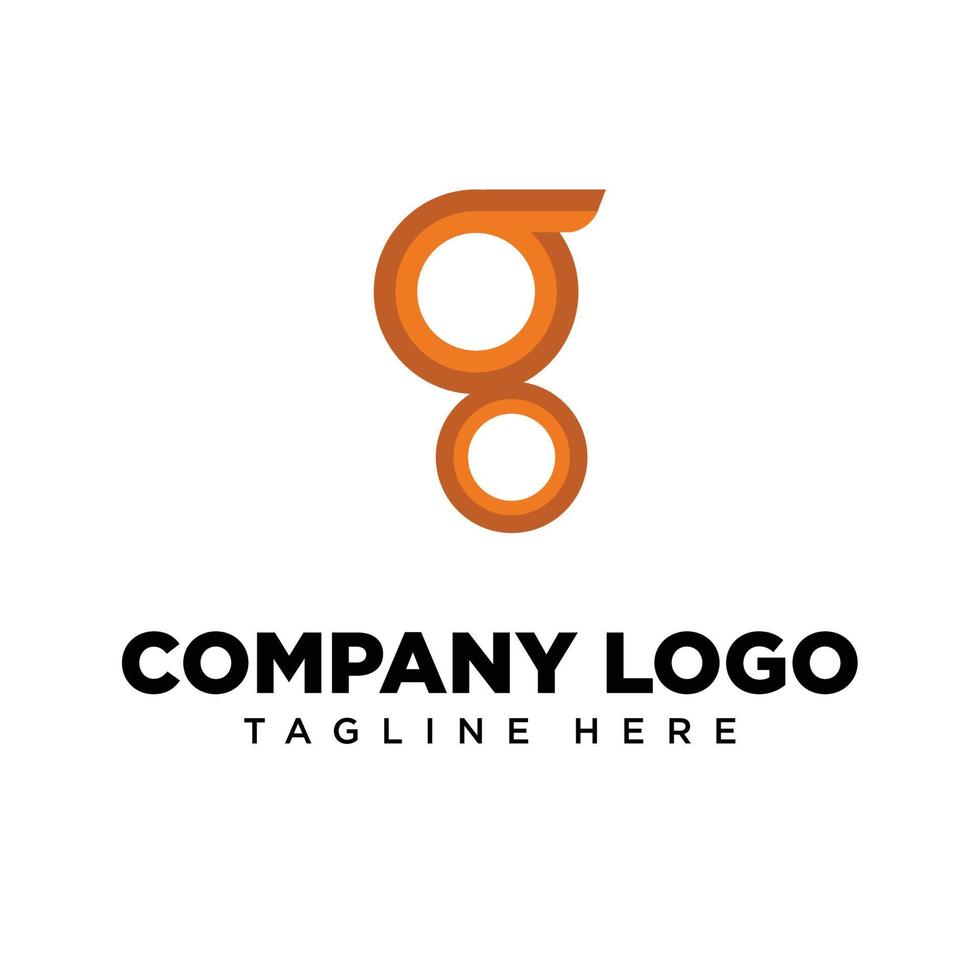 letra g de design de logotipo adequado para empresa, comunidade, logotipos pessoais, logotipos de marca vetor