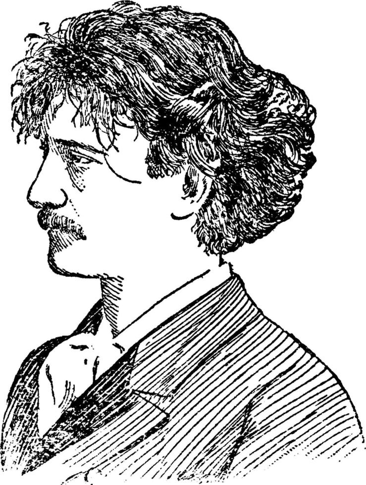 paderewski, ilustração vintage vetor