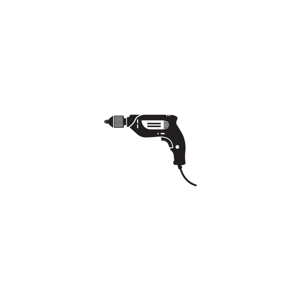 ilustração em vetor ícone de ferramenta de perfuração, ícone de construção