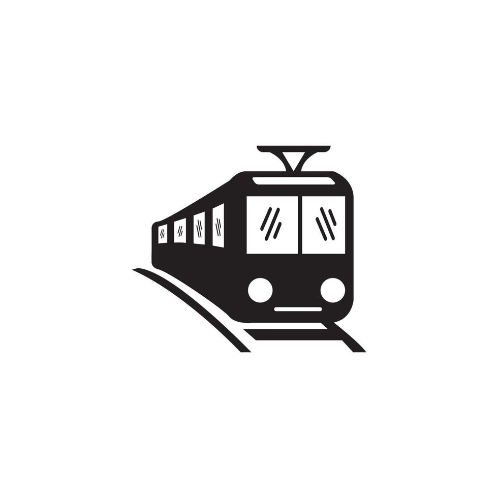 logotipo de ilustração vetorial ícone ferroviário vetor