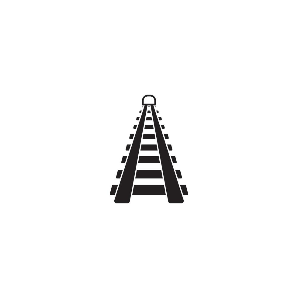 design de ícone de vetor de logotipo de ferrovia