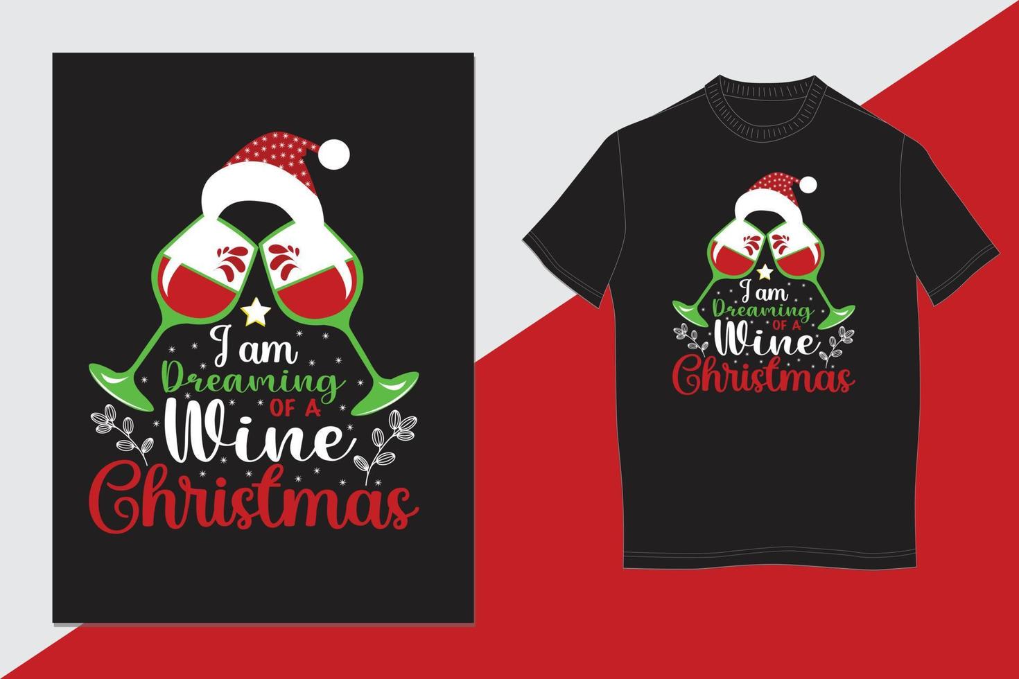 design de camiseta de natal vetor