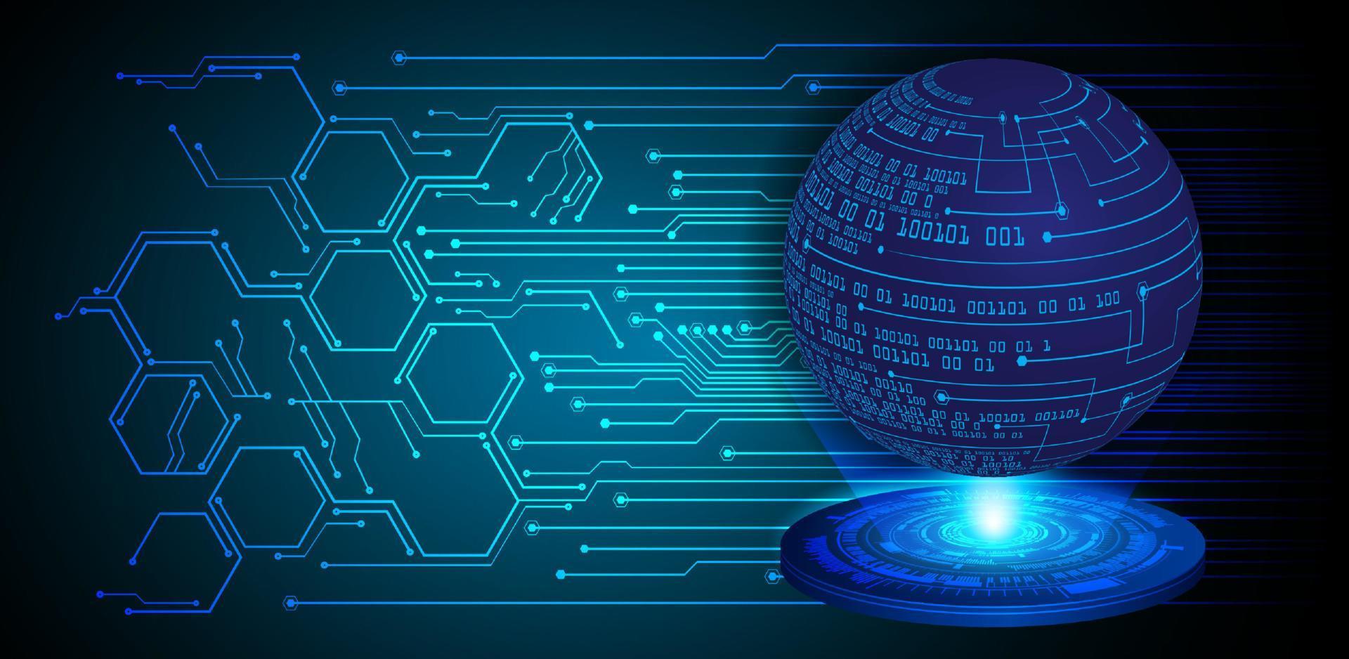 projetor holográfico globo moderno em fundo de tecnologia vetor