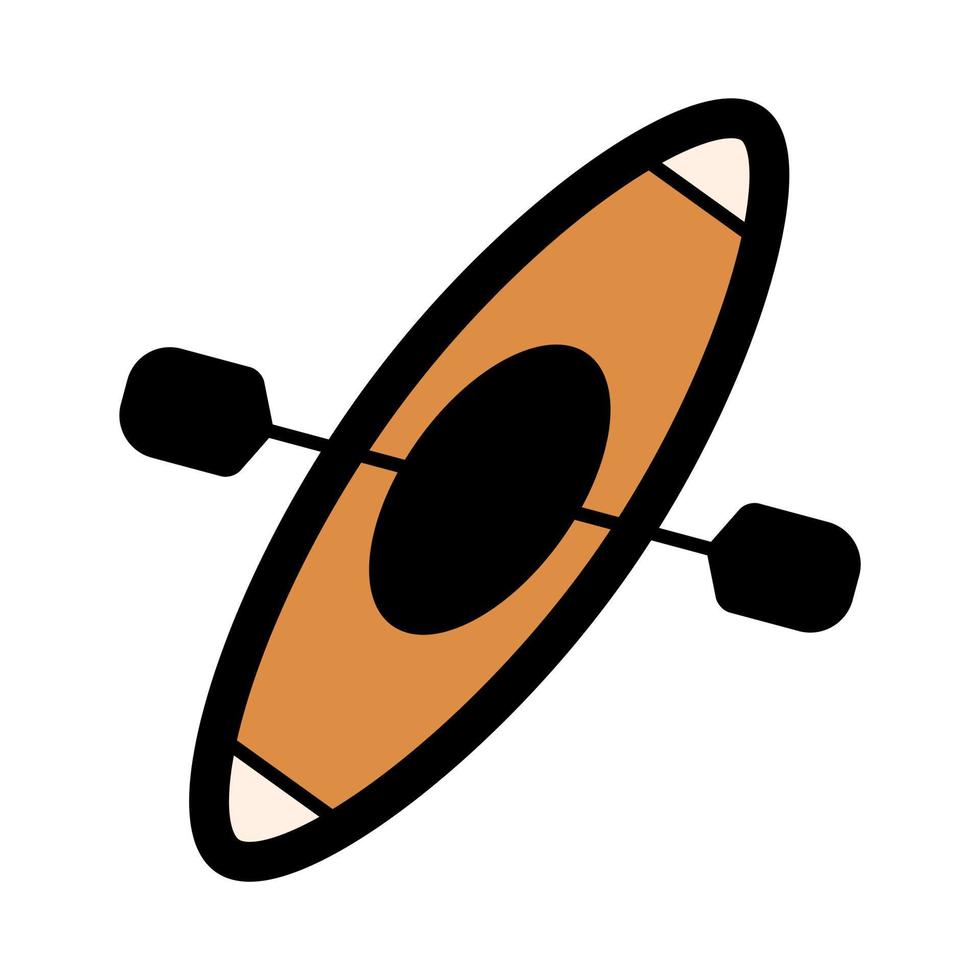 ícone de vetor de canoa