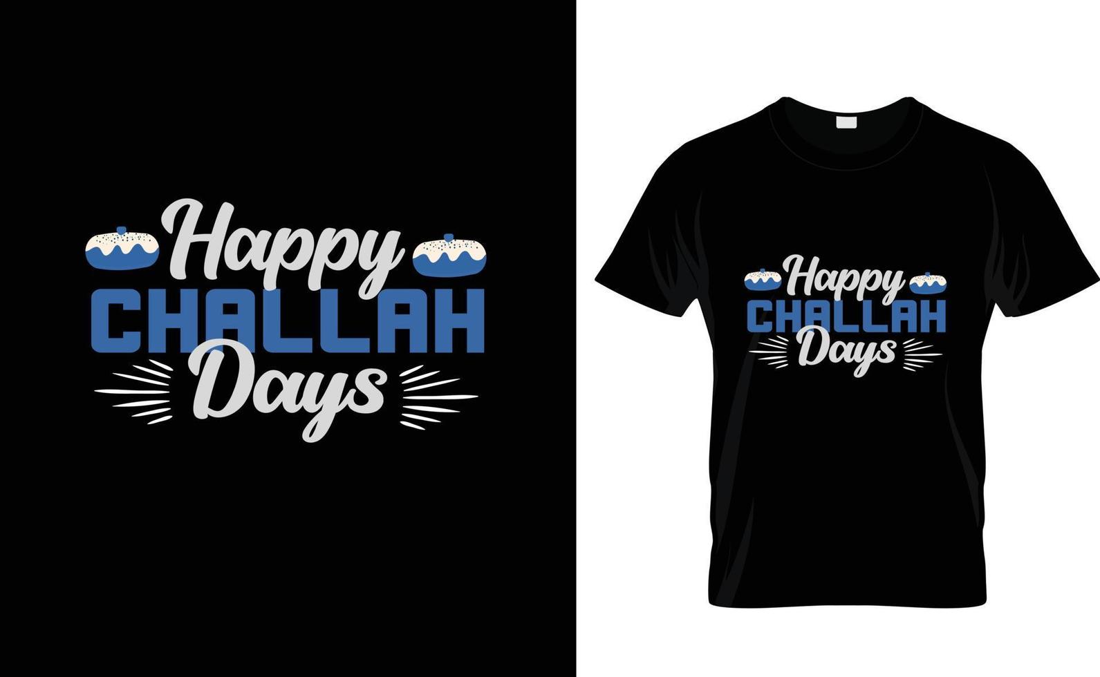 feliz chalá... camiseta de hanukkah vetor