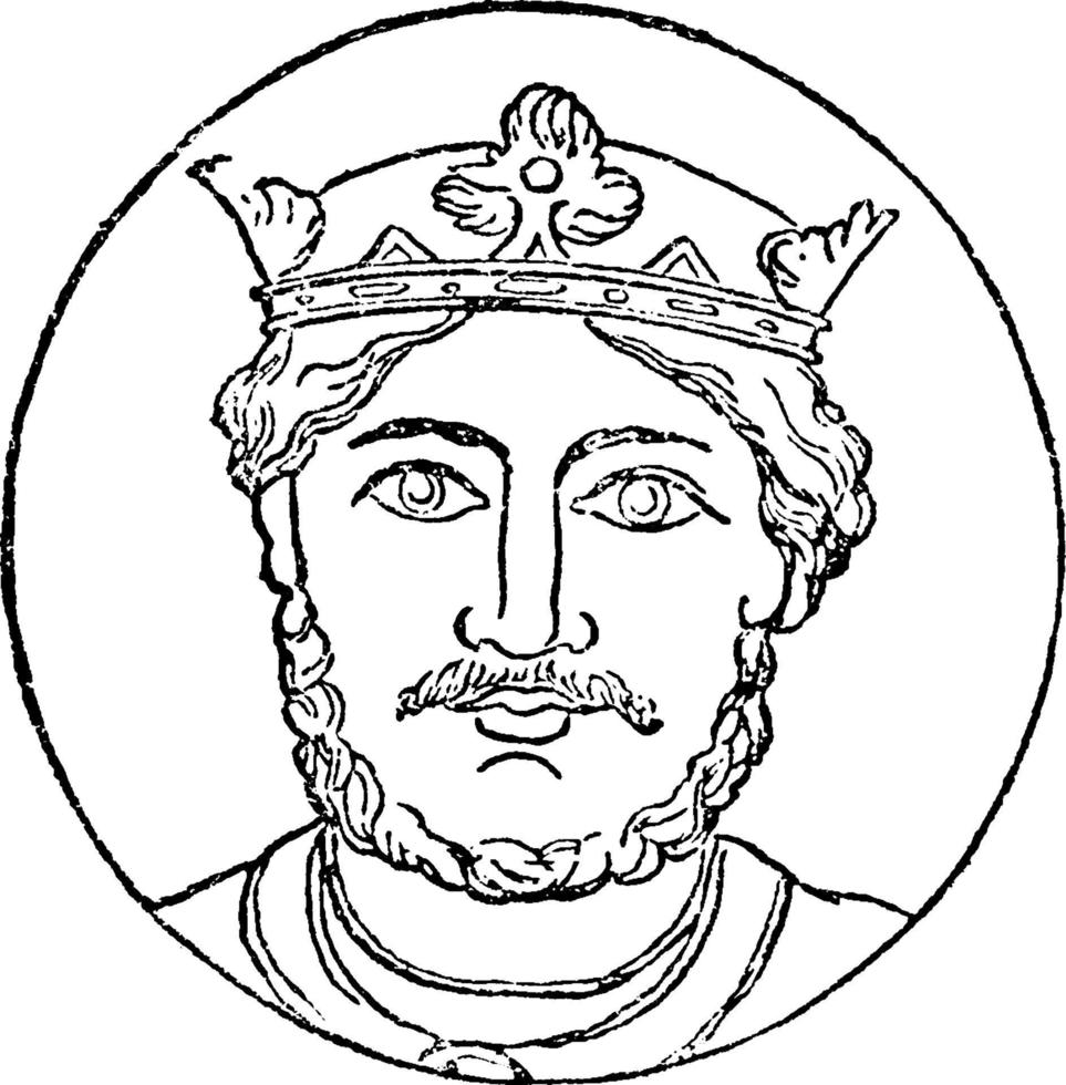 Richard I, ilustração vintage vetor