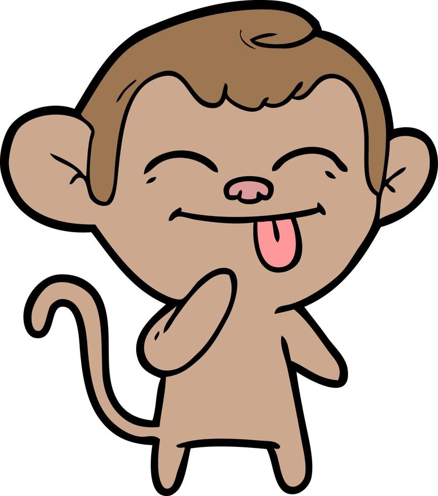 personagem de macaco vetorial em estilo cartoon vetor