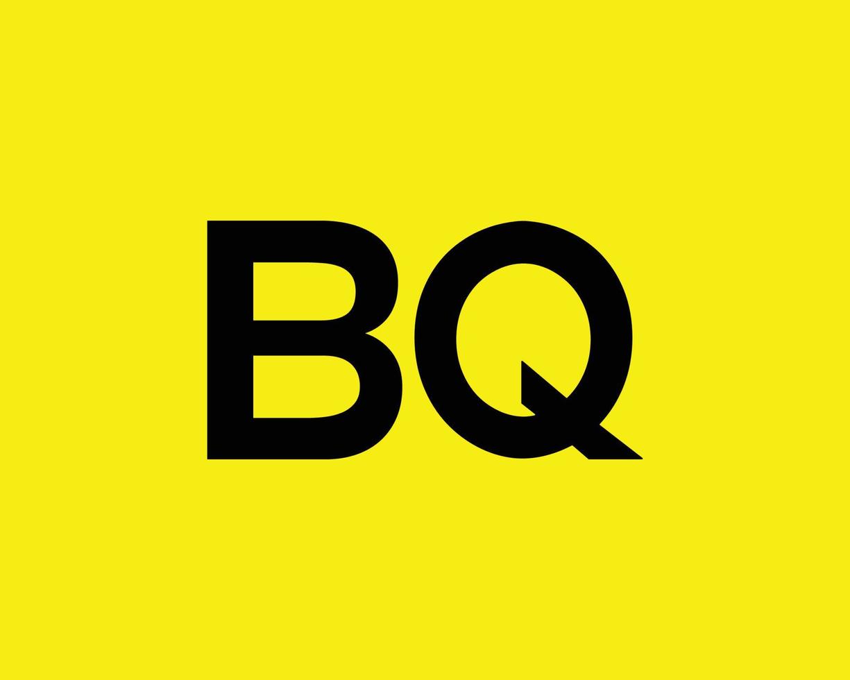 modelo de vetor de design de logotipo bq qb